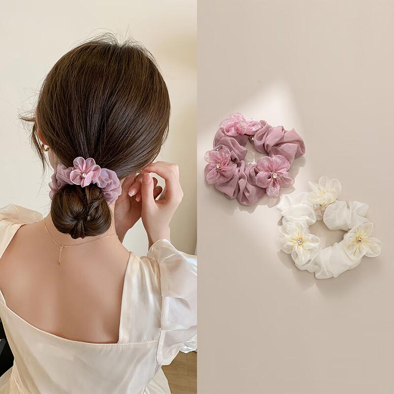 CHIMERA Floral Hair Ties 2-Piece Set 2-Piece Set