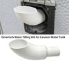 Practical Motorhome Water Tank Refill Filling Funnel Device White Color Ideal For Campers Convenience Outdoor Enthusiast