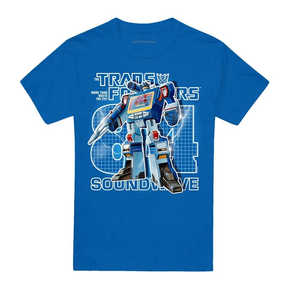 Transformers Generations Retro Decepticon Soundwave 1984 T-Shirt S-4XL, Royal M