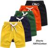 Children's Shorts Unisex Summer Cotton Baby Boys Shorts Pants Teenager Kids Boys Girls Solid Casual Shorts for 1-12Years Children Clothes