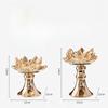 Portacandele Profumato Creativo in Cristallo Floreale Fiore di Loto Vetro Base per Aromaterapia Candeliere Accessori per la Decorazione della Casa
