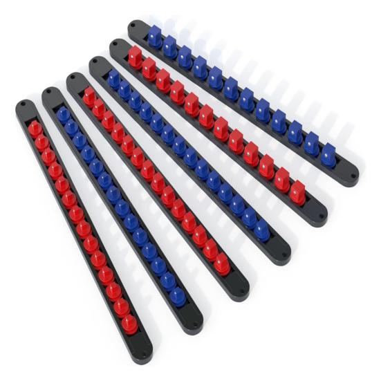 6Pcs Sleeve Storage Rack Impact-Resistant Wear-Resistant Ultra-Thin Guide Rail Drawer Design Socket