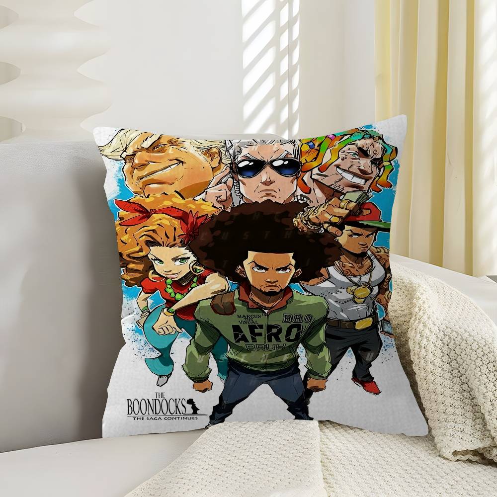 Cartoon The Boondocks Pillow Gift Home Office Decoration Bedroom Sofa Car Cushion Cover case x