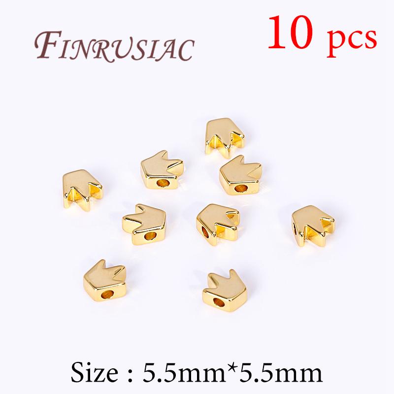 Spacer Beads 18K Real Gold Plated Separator For Beads DIY Bracelets Accessories Bead For Needlework Necklaces Jewelry Findings