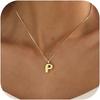Elegant And Minimalist 26 Letter English Necklace With Bubble Gloss Letter Pendant, Women's Gift Collarbone Chain