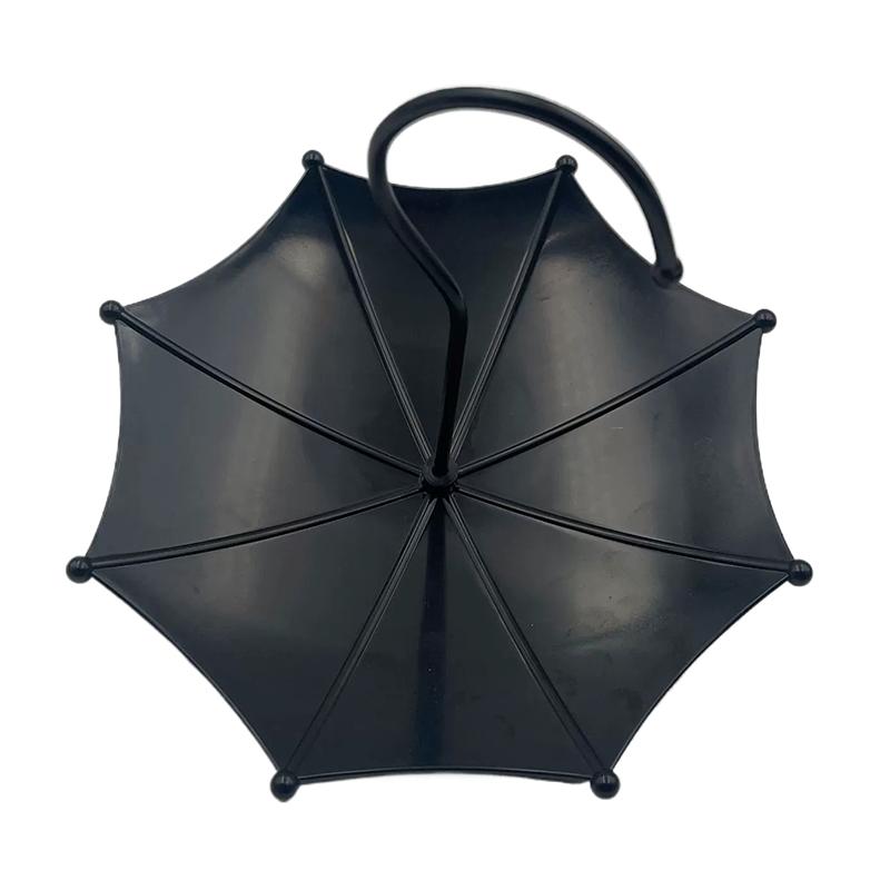 Umbrella Shaped Hanging Bird Feeder Outdoor Metal Bird Bath For Garden Bird Feeder Window Outside Hanging Bird Feeder Drinker
