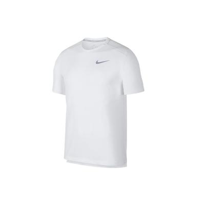 Dri-Fit Miler Running Quick-Dry Crew Neck T-Shirt Men Tops White AJ7566-100