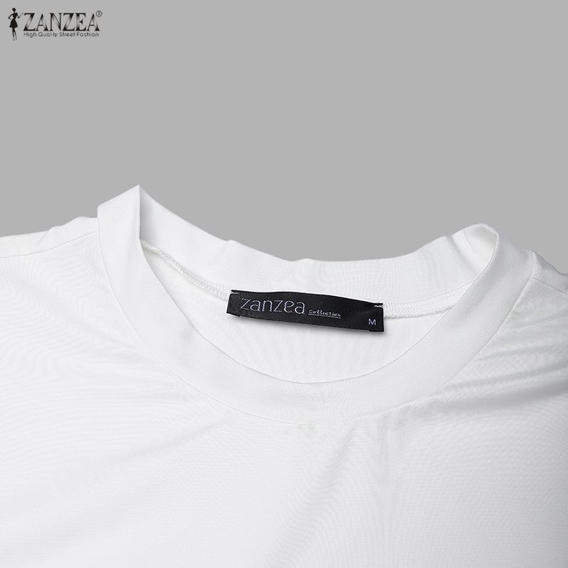 ZANZEA Women Short Sleeve T-Shirts and Long Skirts Summer Two Piece Suit Sets