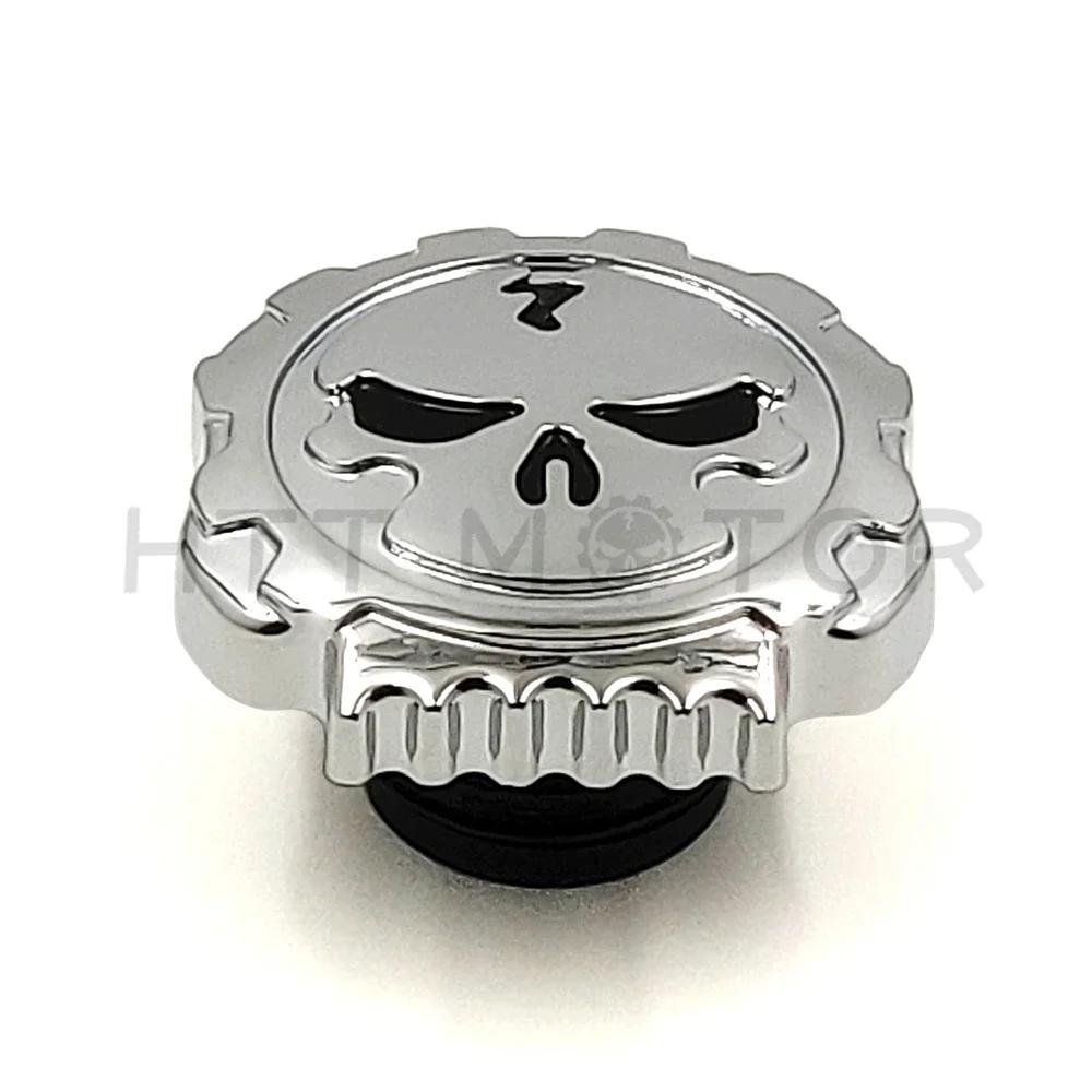 Motorcycle Skull Fuel Gas Tank Cap Cover For Harley Davidson 1992-Up Sportster/1994-Up Road King