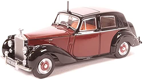 

OXFORD Rolls-Royce 1/43 Scale Diecast Model Car, Rolls Royce Silver Dawn (Maroon/Black) [Parallel Import]