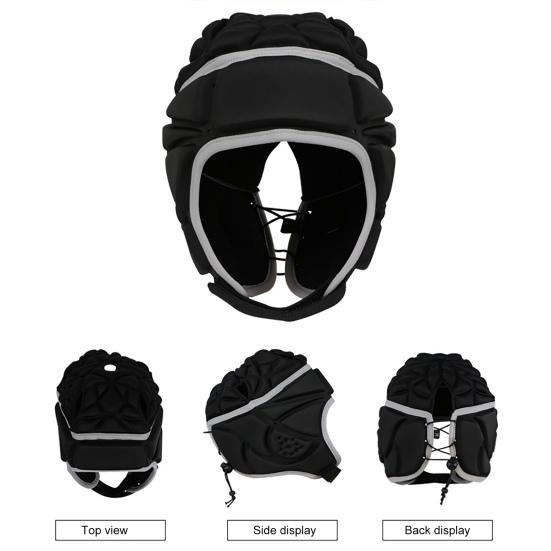 Sponge Padded Headgear Adjustable Shock Absorption Protective Soft Football Helmet for Roller Skating