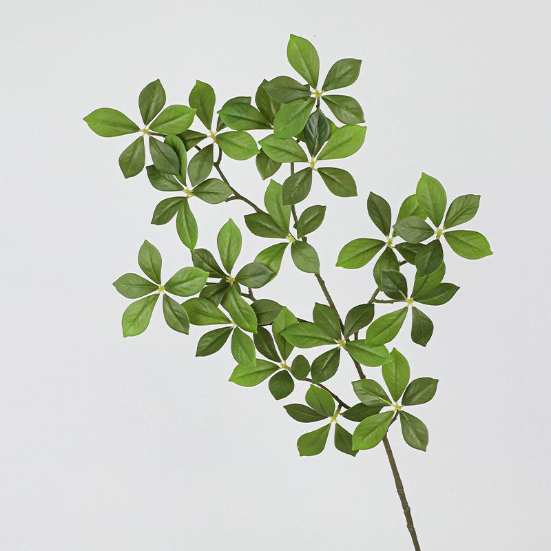 Gardenia Leaf and Flower Artificial Greenery for Home Decoration - Forest Style Wall Decor