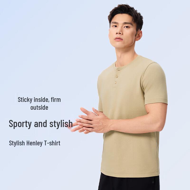 Men s Keep Henley Neck Performance T-Shirt XXL