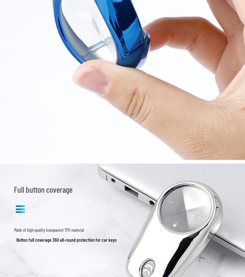 Car Key Case for NIO RS5 RC6: Two-in-One Protective Shell