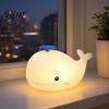 Soft Glow Eye Protection Lamp Night Light Silicone Touch Light with 30-Min Auto Timer 7 Color Changing One Click Operation Rechargeable Kids Bedside