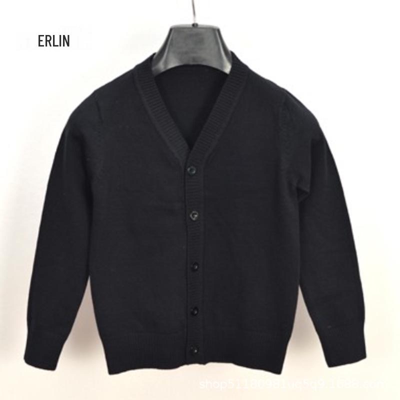 Autumn Korean Style Kids' Cardigan: Boys' Sweater & Girls' Long Sleeve School Uniform