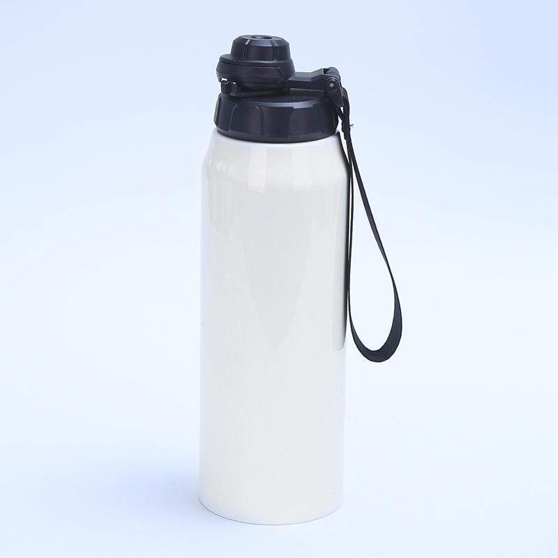 32oz/950ml 304 Stainless Steel Insulated Water Bottle, Double Wall Vacuum Flask with Carry Handle for Outdoor 32oz