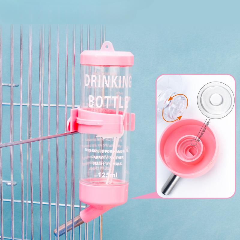 Hamster Small Pets Water Drinking Bottle Plastic Rat Pet Dispenser Feeder Cage Hangable Water Bottle Pet Drinking Fountain