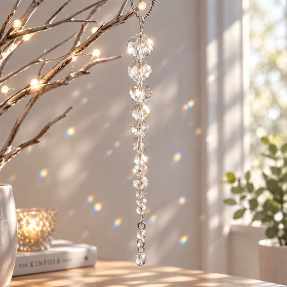 Crystal Christmas Icicle Pendants Teardrop Rhinestone Tree Pendants Christmas