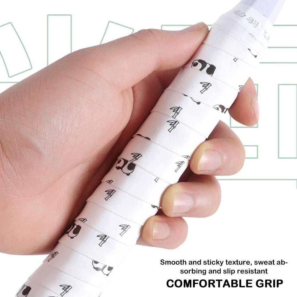 Wear-resistant Badminton Racket Grips Wrap Carroon Panda Badminton Tennis Racquet Overgrips