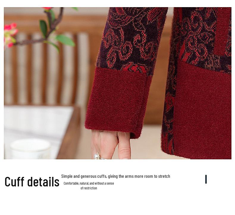 Women's Plus Size Faux Mink Coat: Warm Fleece-Lined Winter Outerwear for Juniors, Middle-Aged, and Elderly