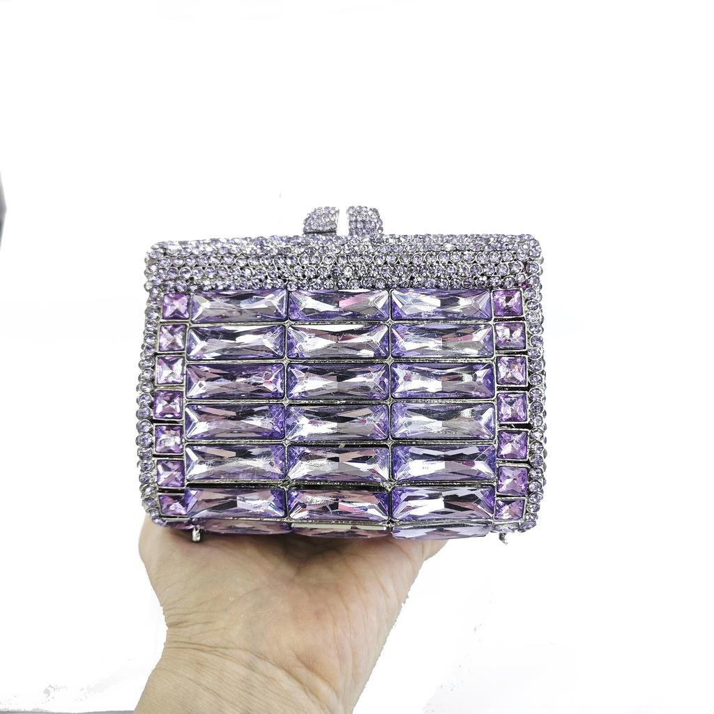 New Diamond Dinner Bag Glass Rhinestone Banquet Rhinestone Clutch Purse