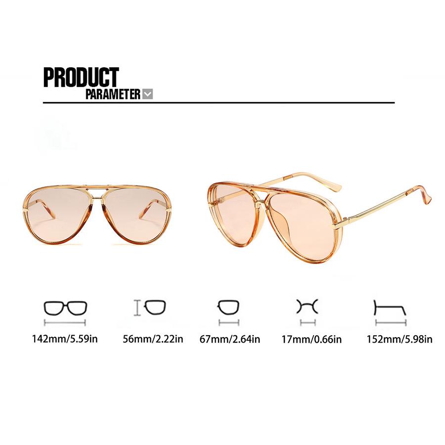 Retro Simple Large Frame Green Women's Fashion Design Sunglasses Suitable for Street Summer Beach and Travel