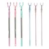 Adjustable Retractable Clothes Fork PP/Stainless Steel Heavy Duty Long Reach Closet Pole Telescopic Clothes Drying Rod