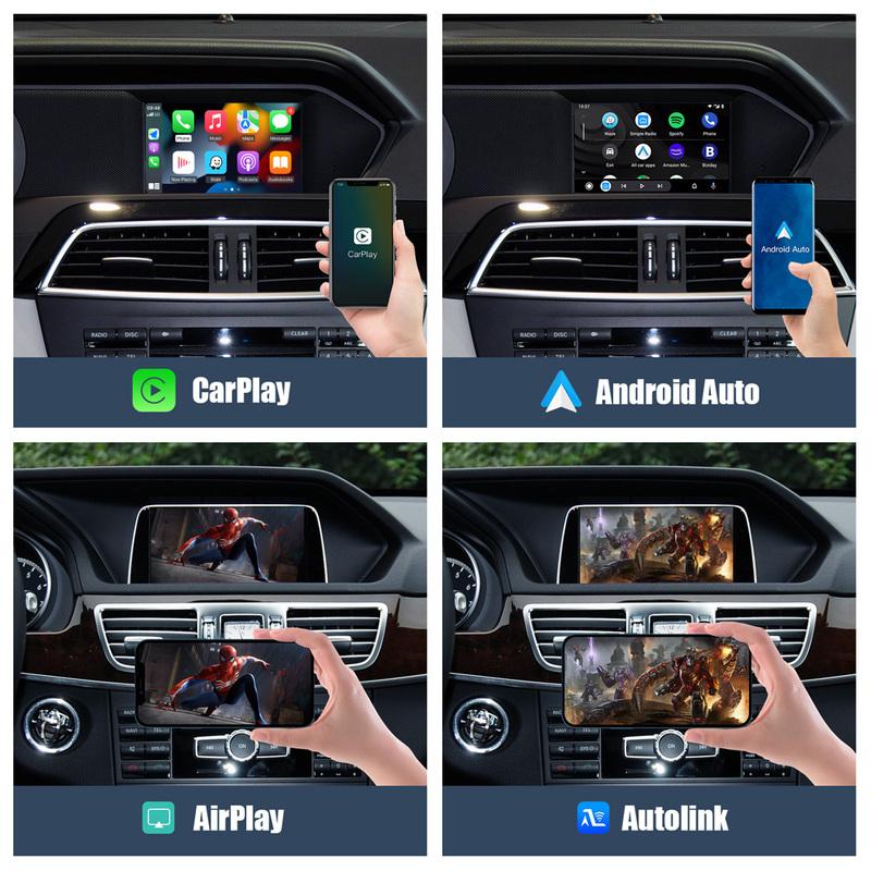 For Mercedes Benz A B C E CLA CLS GLA GLC GLK SLK ML GL NTG4.5 5.0 System Wireless CarPlay Android Auto Mirror Link AirPlay