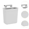 Kitchen Compost Bin Hanging Bathroom Trash Can with Lid, for Home, Office