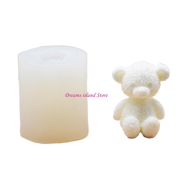 Handmade Soap Craft Kitchen Baking Fond Soap Mold Cartoon Little Bear Gift HX6C