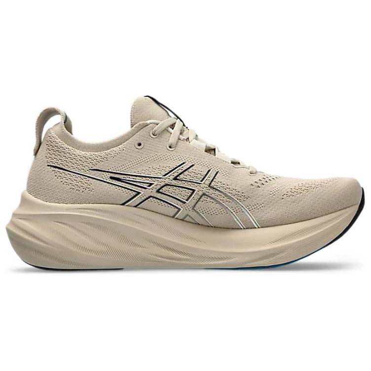 Asics Gel Nimbus 26 Feather Grey Black Men Sneakers Tan 1011B794-021