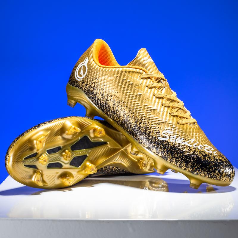 Original Professionelle Herren Fußballplatzstollen Hallen Gesellschaftstraining Futsal Fußballschuhe Rutschfest Kinder Nockenfußballschuhe