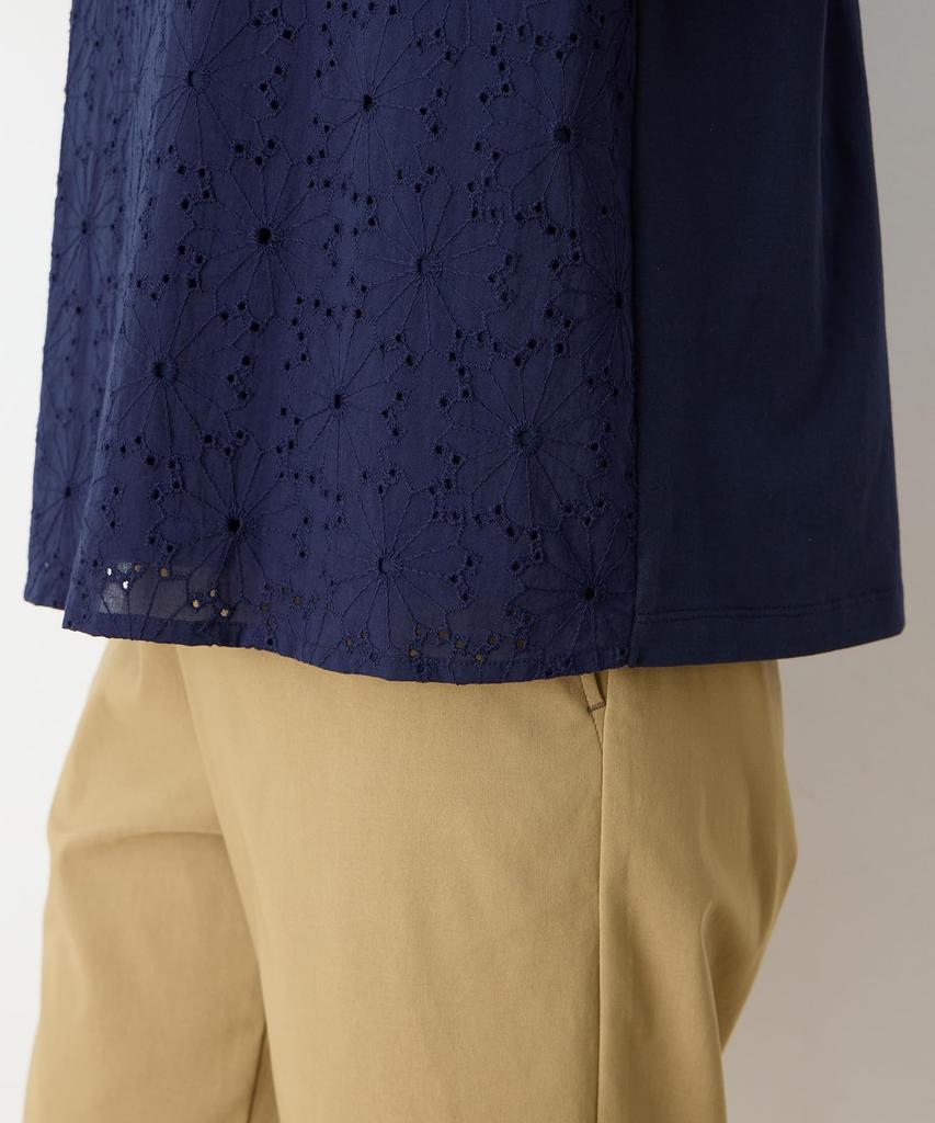 DECOY Embroidered 491214 Women's Pullover, Navy,
