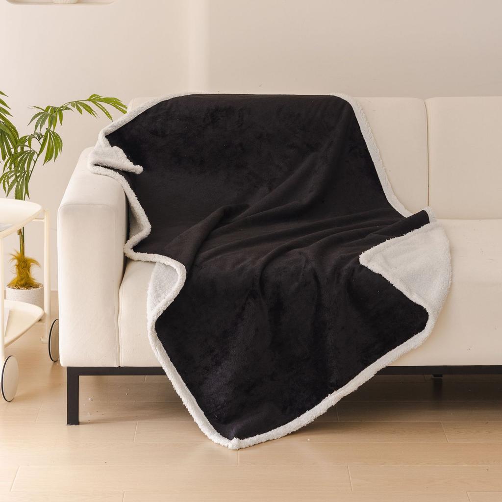 Pet Waterproof Blanket Flannel Shu Cotton Lint Sherpa Thickened Pet Blanket Kennel