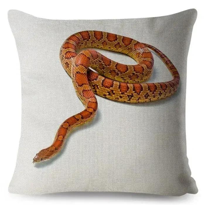 

Наружная наволочка с принтом кобры и гадюки, бежевая, полиэстер, наволочка для объятий, диван, домашний декор 66x66cm