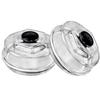 2Pcs 4 inch Trailer Hub Replacement Oil Cap Kit For 10K-16K Dexter Bearing Cover