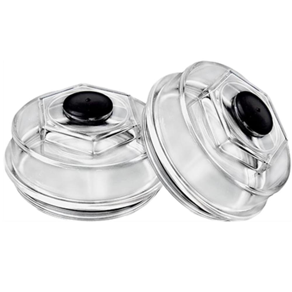 2Pcs 4 inch Trailer Hub Replacement Oil Cap Kit For 10K-16K Dexter Bearing Cover