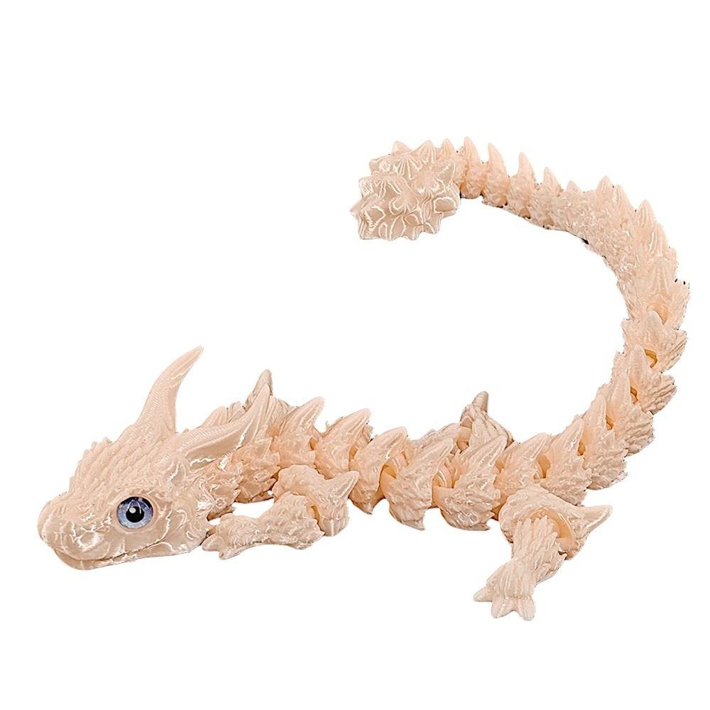 Simulated Eye 3D Printed Dragon Chinese Dragon Laser 3D Printed Diceratops Dragon Flexible Poseable Joints