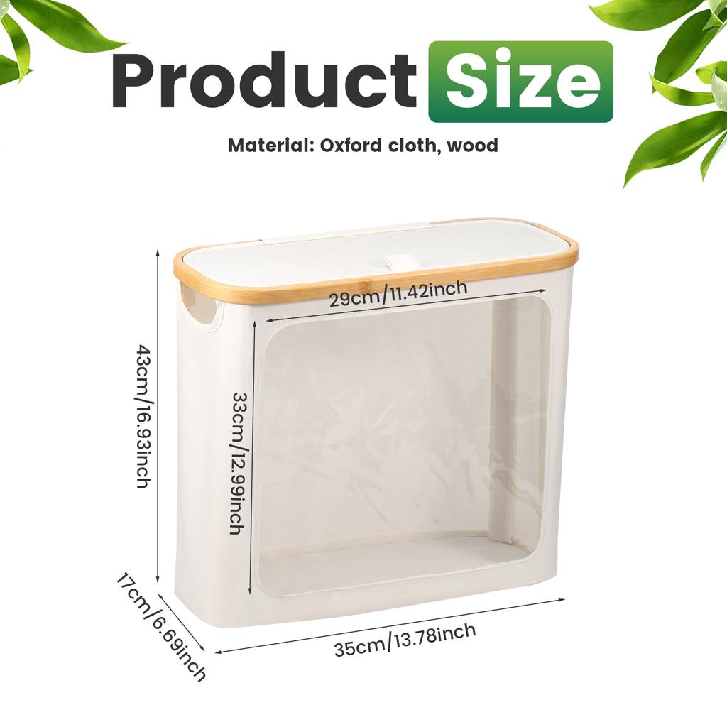 Foldable Toilet Paper Basket Oxford Cloth Roll Paper Storage box with Lid Holds 9-12 Rolls Bathroom Bedroom Roll paper organizer