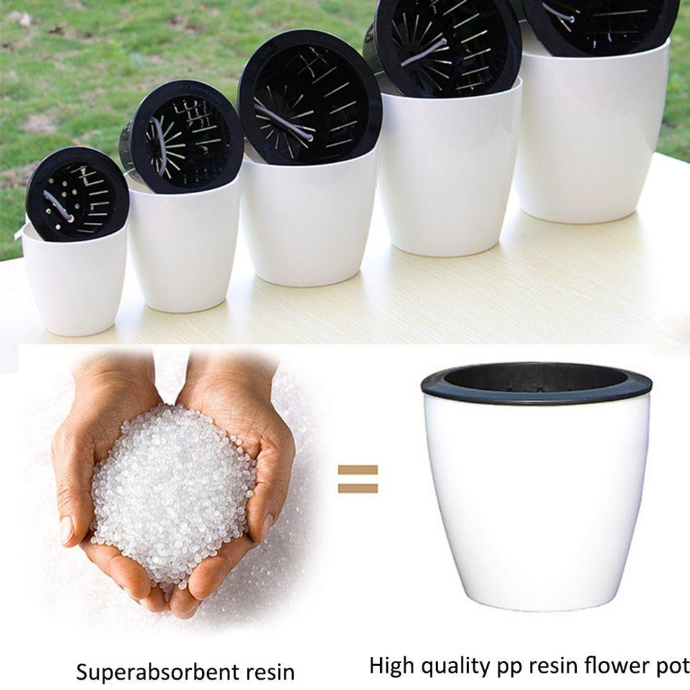 Automatic Self Watering Desktop Decoration Office Home Decor Planter Flower Pots Plants Basket
