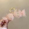 Dames Mesh Vlinder Super Fee Haaientand Haarklem, Achterkant Hoofd Haarklem, Elegant En Romantisch Haaraccessoire