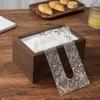 Japanese Rectangular Black Walnut Tissue Box, High-end Hotel Restaurant, Desktop Napkin Holder, Living Room, Household Use