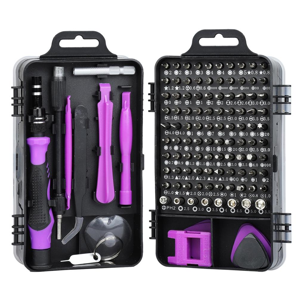 115 in 1 affordable version watch mobile phone disassembly repair tool, chrome vanadium steel 115 in 1 screwdriver set