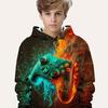 Abbigliamento per bambini Ragazzi Felpe con cappuccio Manica lunga Stampa 3D Gamepad Bambini Primavera Autunno Vestiti Casual All'aperto Elegante Ragazzo Ragazza Vestiti Top