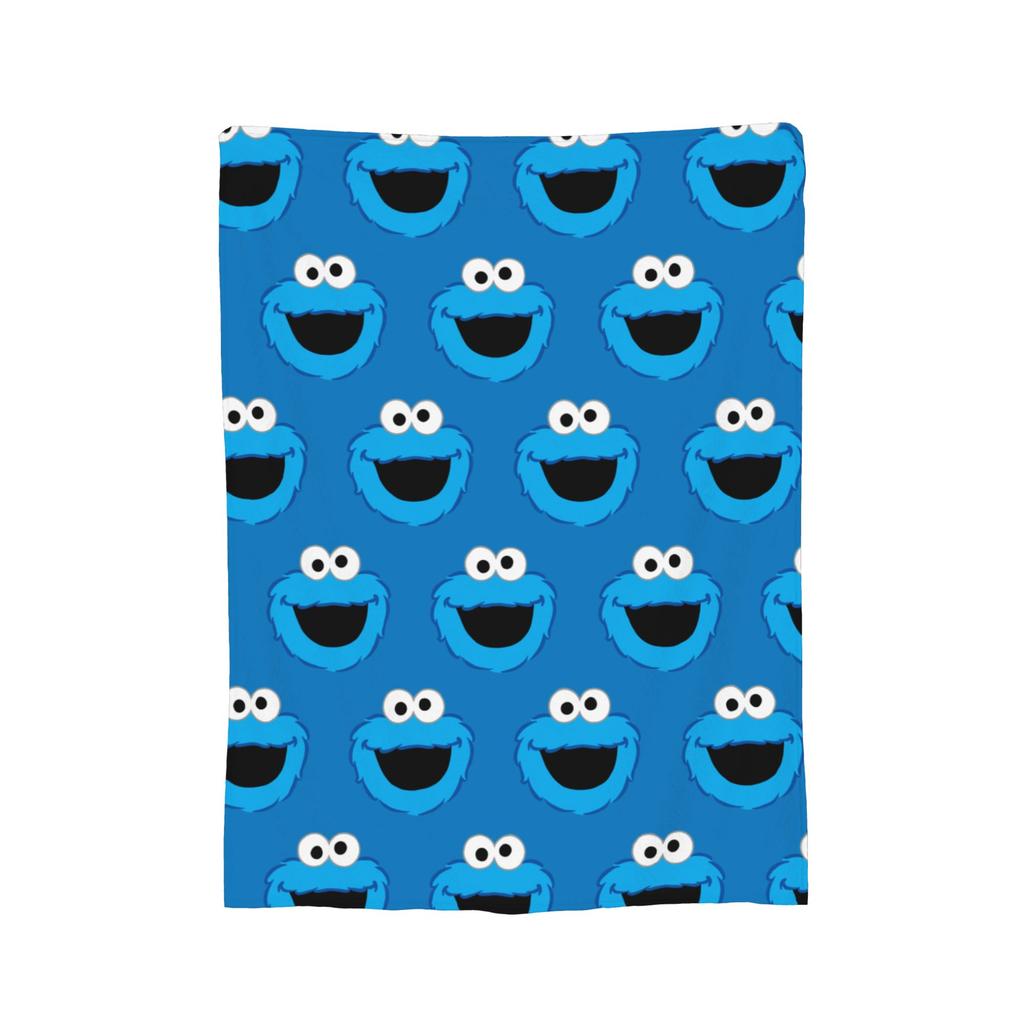 Sesamed Sweet Streets Cookies Monsters Fashion Blanket Coral Fleece Plush Winter Thin Throw Fashion Blanket for Home Outdoor Bedding Throws