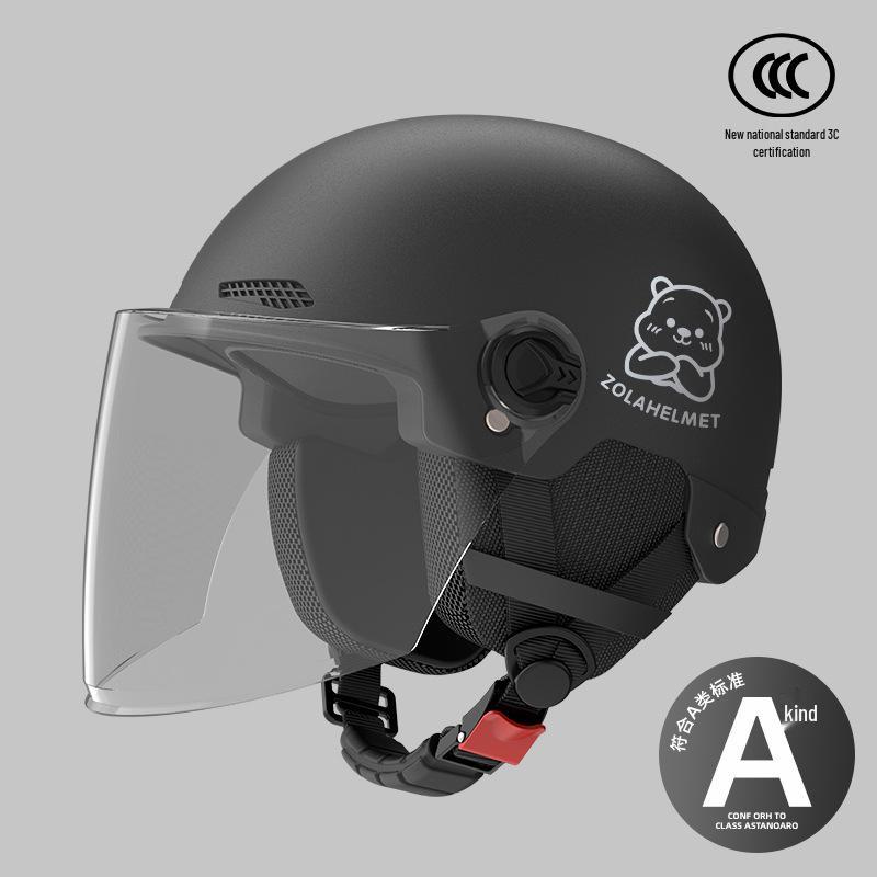 Women's Lightweight Ventilated Electric Scooter Helmet with Sun & Ear Protection - All-Season 3C Certified Half Helmet