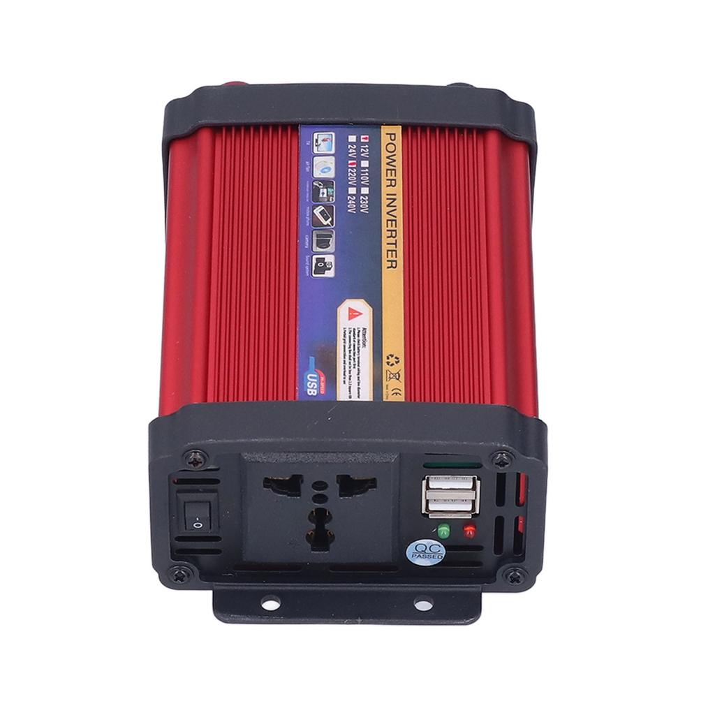 Portable 400W Car Power Converter 2 USB Ports Fast Charging Voltage Transformer Modified Sine Wave12V‑220V 50HZ+ 5HZ