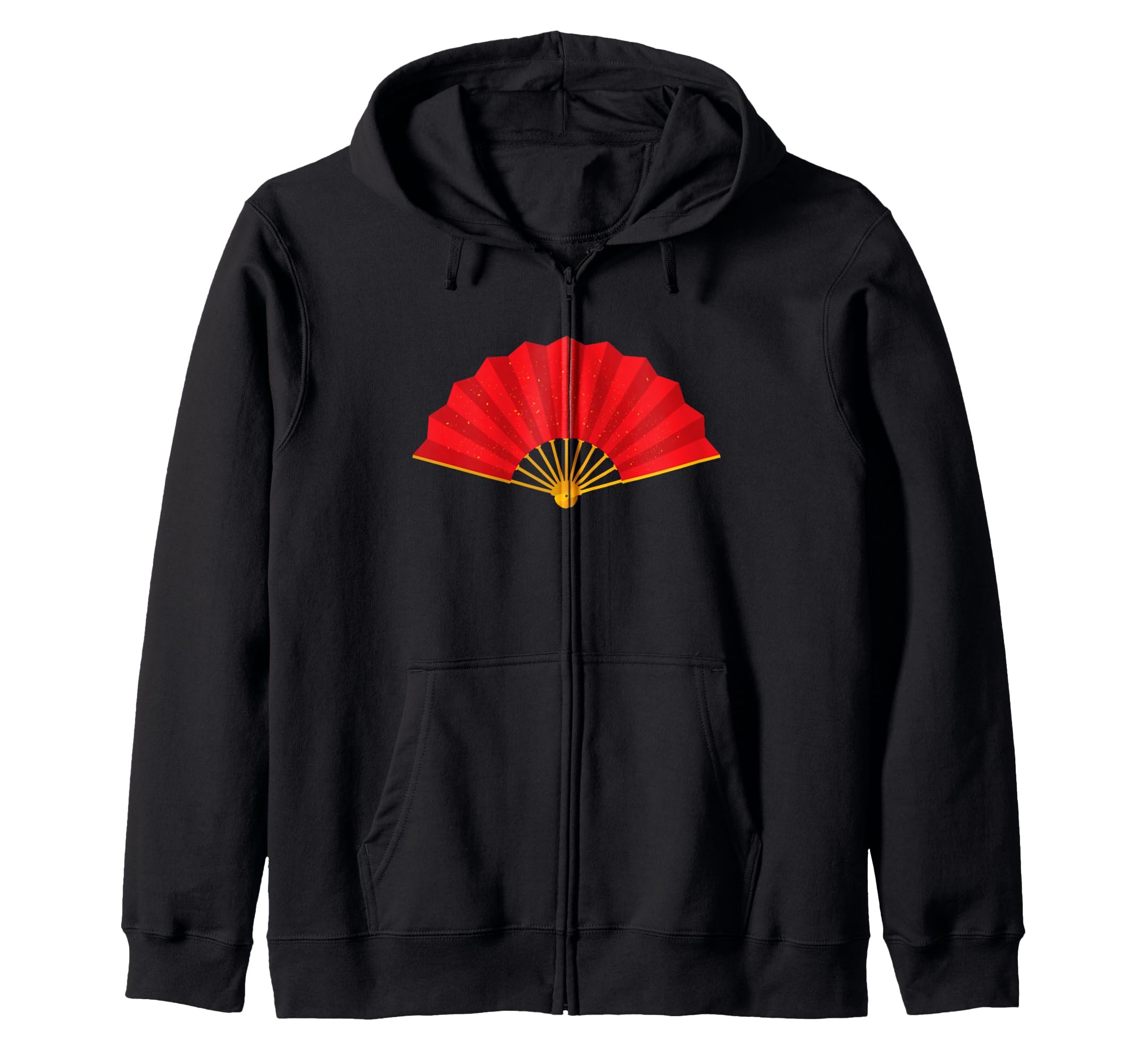 

Folding fan Zip hoodie чорний