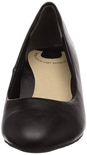 Randa Women's KP08603 3E/Stress-Free Round Toe Pumps, Size 24.5cm, Black/Small